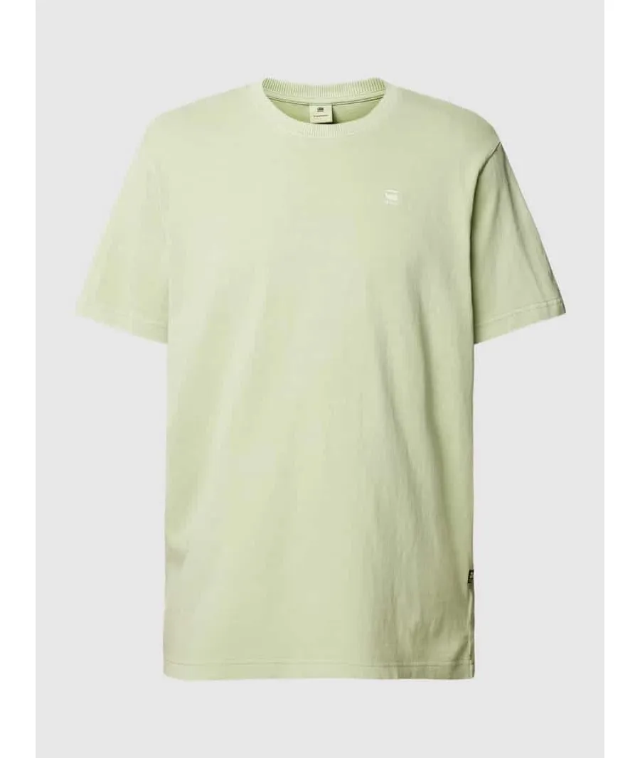 obrazek 1 T-shirt z bawełny z detalem z logo