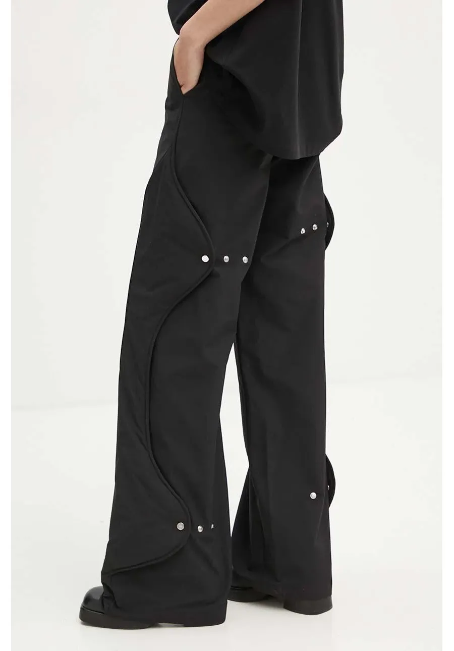 obrazek 1 Heliot Emil spodnie damskie kolor czarny proste high waist W.10.174.BLK01
