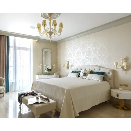 Zdjęcie Piękna lampa sufitowa wykonana z ręcznie robionego szkła murano - prosto z Włoch