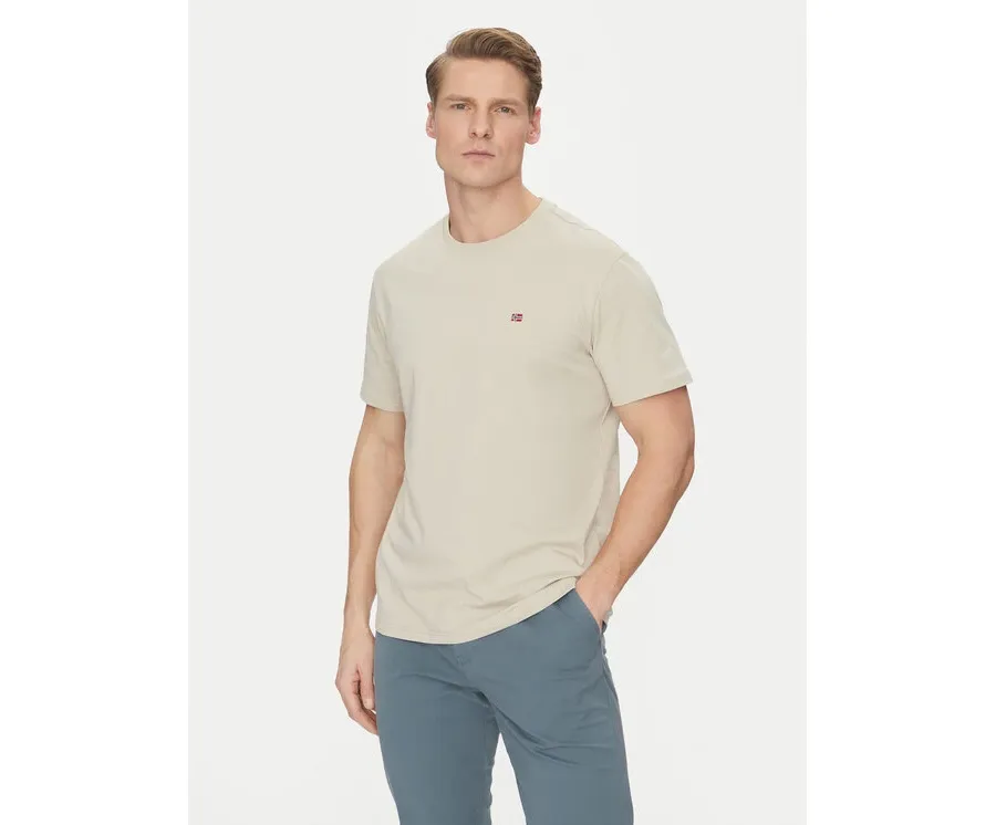 obrazek 1 Napapijri T-Shirt Salis NP0A4H8D Beżowy Regular Fit