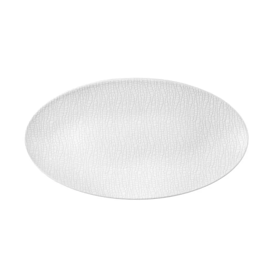 obrazek 1 Owalny biały półmisek 33x18 cm w stylu nowoczesnym - Seltmann Weiden