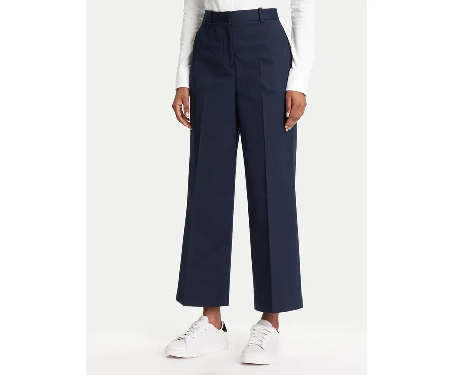 obrazek 1 Tommy Hilfiger Spodnie materiałowe WW0WW45791 Granatowy Wide Leg