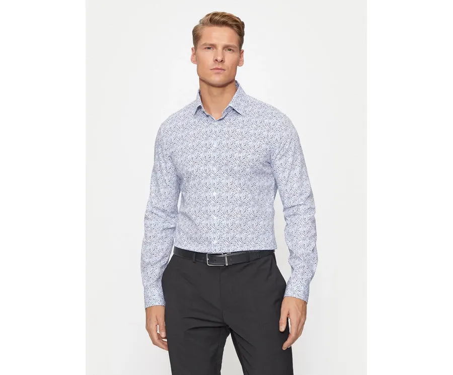 obrazek 1 Calvin Klein Koszula Floral K10K113175 Niebieski Slim Fit
