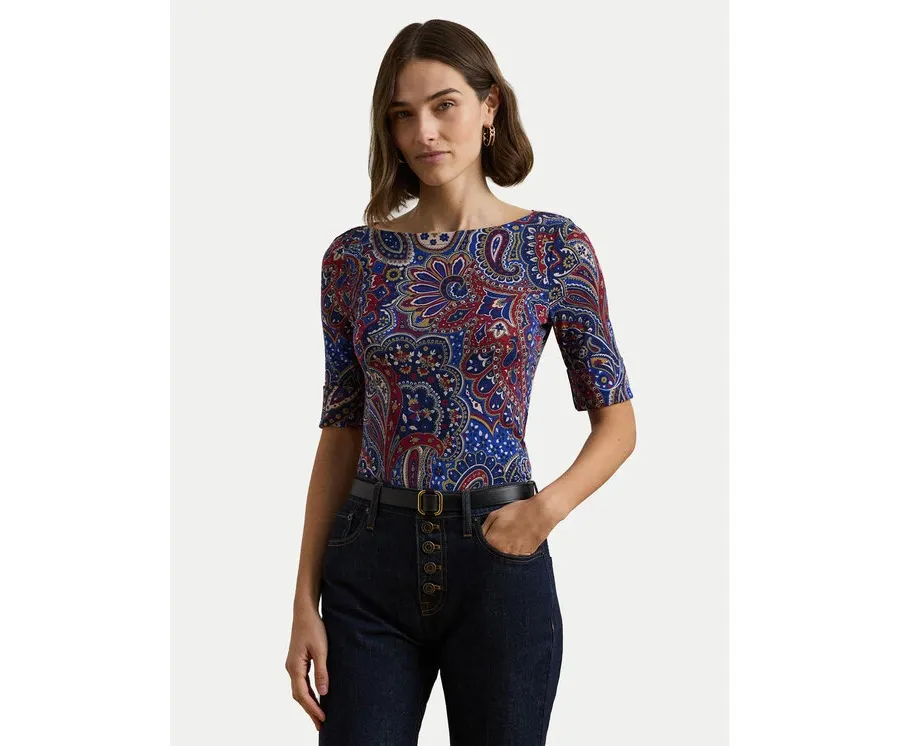 obrazek 1 LAUREN RALPH LAUREN Bluzka 200957613001 Kolorowy Slim Fit