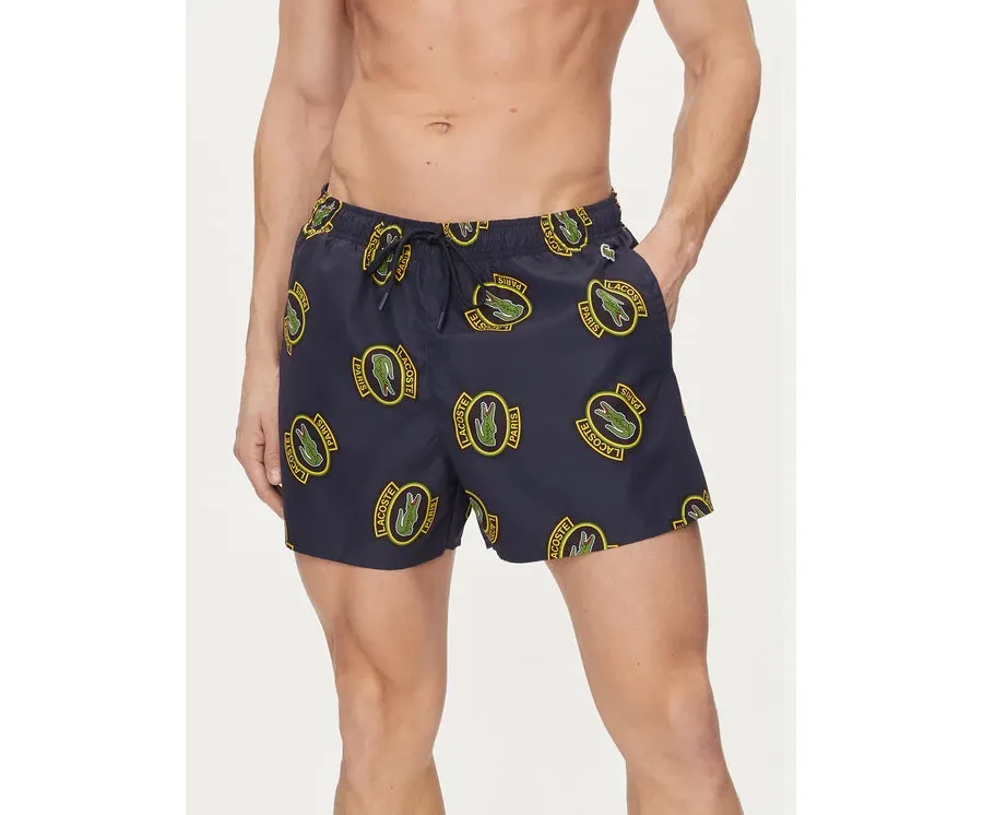 obrazek 1 Lacoste Szorty kąpielowe MH7272 Granatowy Regular Fit