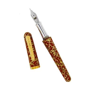 Zdjęcie Eleganckie pióro wieczne Urso z kolekcji Crisopea Red Coral Gold