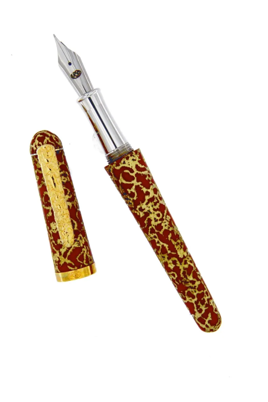 obrazek 1 Eleganckie pióro wieczne Urso z kolekcji Crisopea Red Coral Gold
