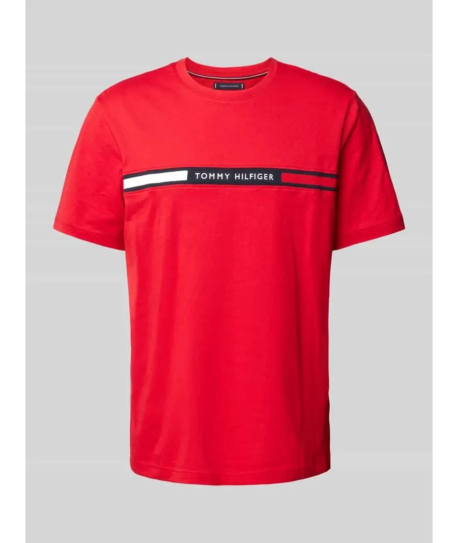 obrazek 1 Tommy Hilfiger T-Shirt Chest Insert MW0MW36498 Czerwony Regular Fit