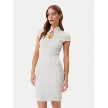 Zdjęcie Guess Sukienka dzianinowa W5GK46 Z3L10 Écru Slim Fit