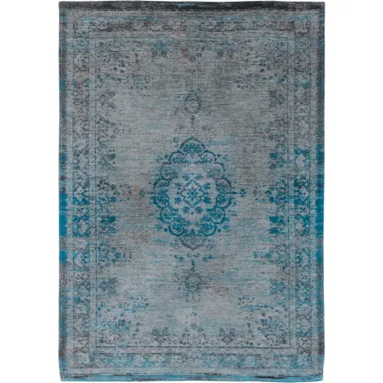 Zdjęcie Piękny niebiesko szary dywan klasyczny - GREY TURQUOISE 8255