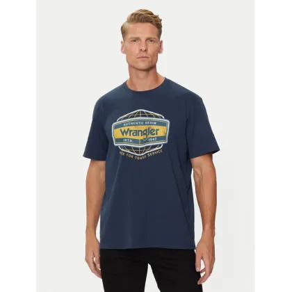 Zdjęcie Wrangler T-Shirt Americana 112357448 Niebieski Regular Fit