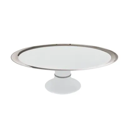 Zdjęcie Ładna porcelanowa patera z dodatkiem platyny do jadalni