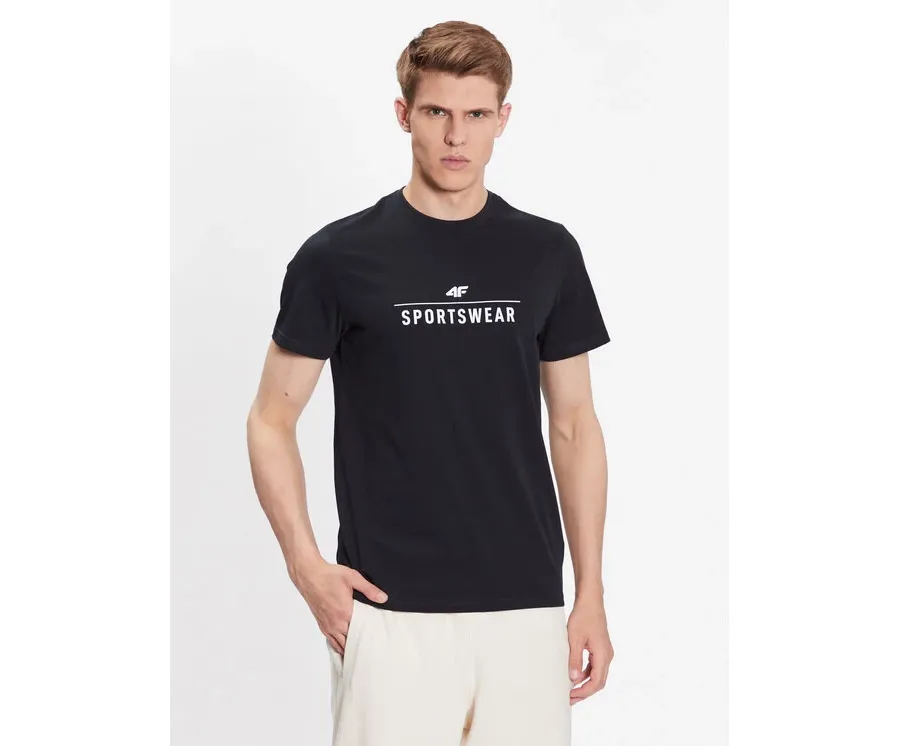 obrazek 1 4F T-Shirt 4FSS23TTSHM539 Granatowy Regular Fit