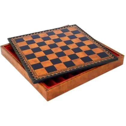Zdjęcie Plansza szachowa z eko-skóry 212L + backgammon + checker