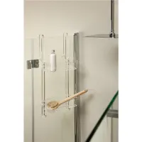 Picture A unique double shower shelf with two hooks for the bathroom – Stilhaus