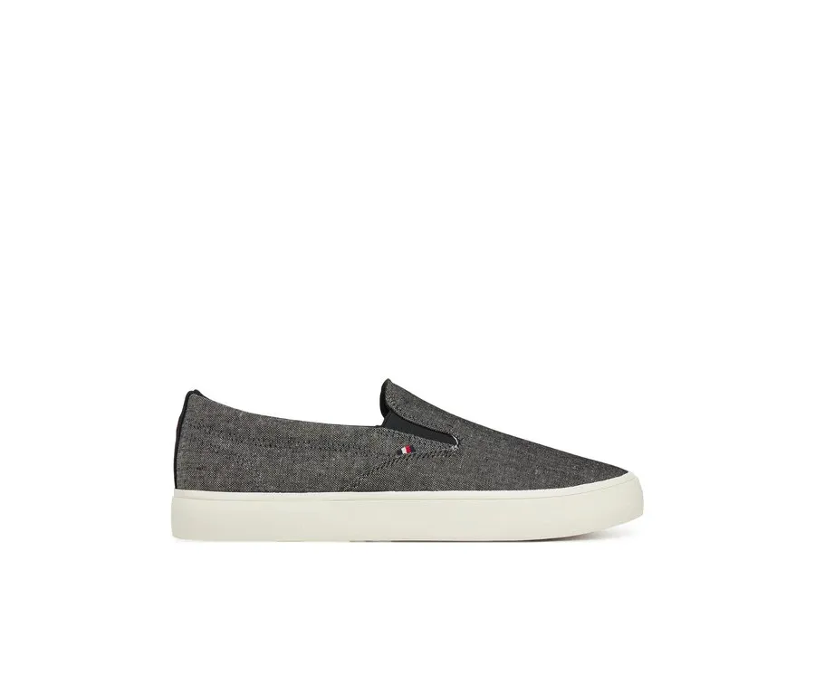 obrazek 1 Tommy Hilfiger Tenisówki Th Hi Vulc Low Slip On Ch FM0FM05390 Szary