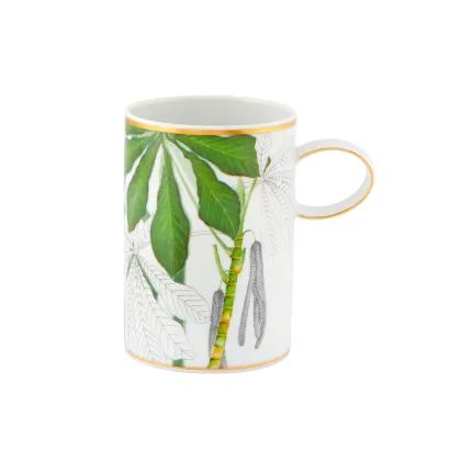 Picture Stylish Amazōnia porcelain mug with a motif inspired by Amazonian vegetation - 4 pieces - Vista Alegre