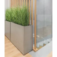 Zdjęcie 90x30x70 cm CT - Donica betonowa w kształcie prostokąta (szara)