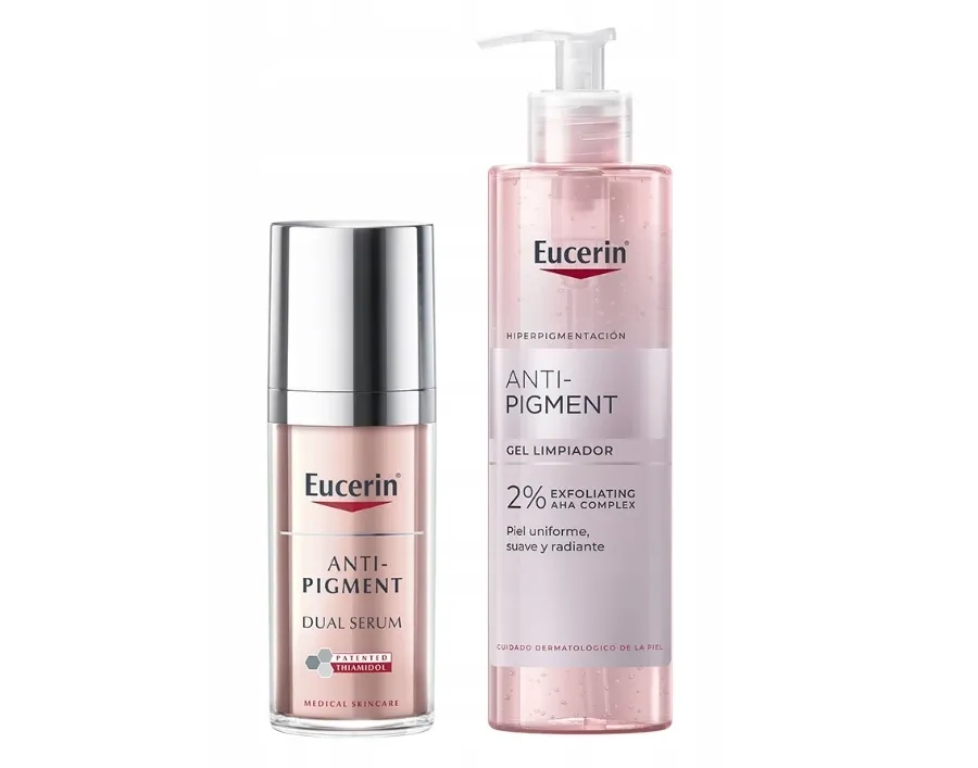 obrazek 1 Eucerin Zestaw Anti Pigment Serum o podwójnym działaniu + Żel oczyszczający do twarzy