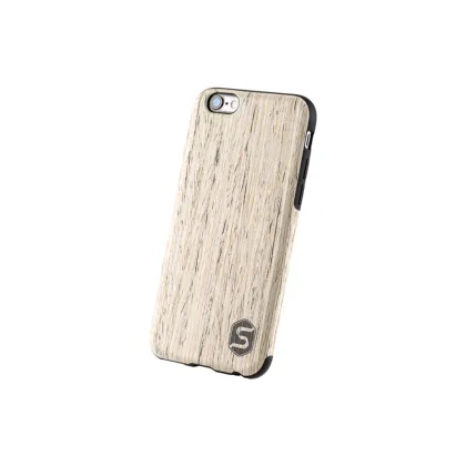 Zdjęcie Eleganckie etui na telefon wykonane z drewna białego orzecha (do Apple, Samsunga)