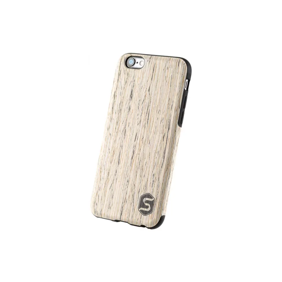 obrazek 1 Eleganckie etui na telefon wykonane z drewna białego orzecha (do Apple, Samsunga)