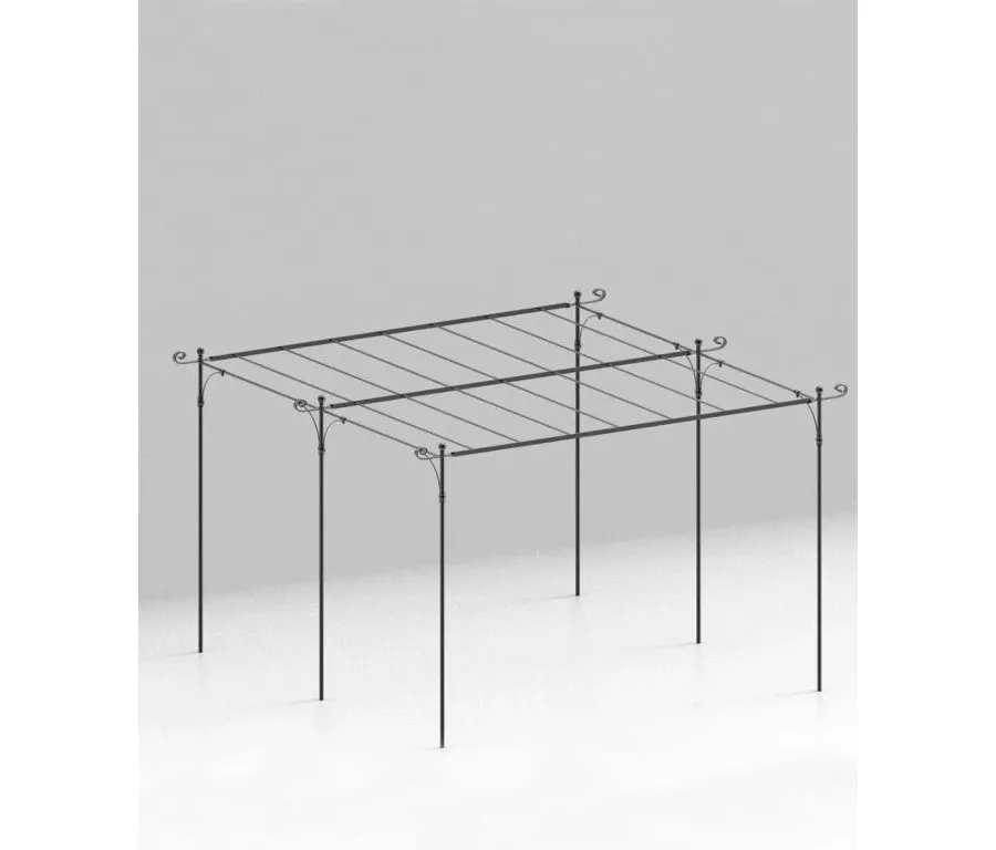 obrazek 1 Stylowa wolnostojąca pergola Solaire 376×268 cm z płaskim dachem