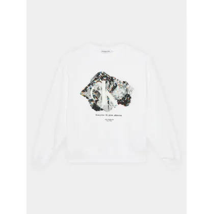 Zdjęcie Calvin Klein Jeans Bluza Crystal Graphic IG0IG02306 Biały Regular Fit