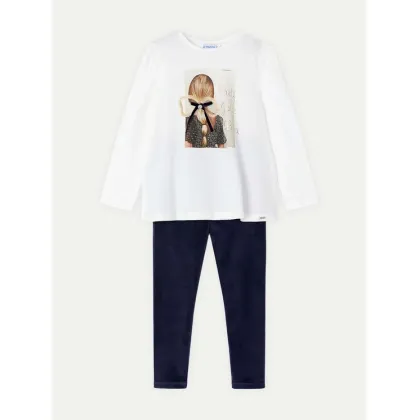 Zdjęcie Mayoral Komplet bluzka i legginsy 4705 Granatowy Slim Fit