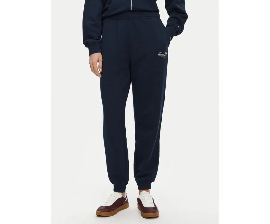 obrazek 1 Tommy Hilfiger Spodnie dresowe WW0WW45576 Granatowy Regular Fit