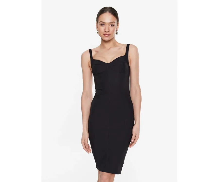 obrazek 1 Elisabetta Franchi Sukienka koktajlowa AB-325-31E2-V360 Czarny Slim Fit
