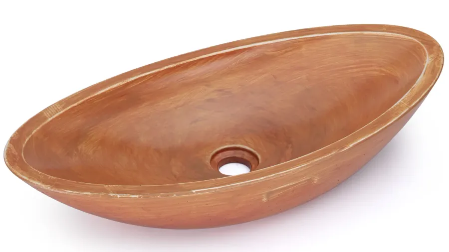 obrazek 2 Ekskluzywna umywalka 60 cm ORION BASIC – PATINA, ochra, lakier matowy