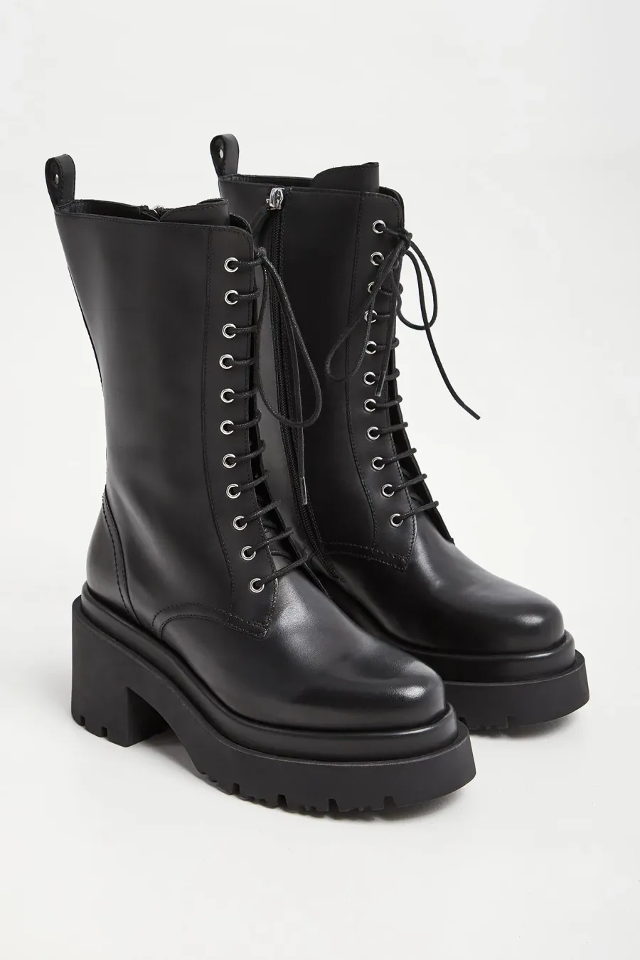 obrazek 1 Trapery damskie skórzane PATRIZIA PEPE Patrizia Pepe