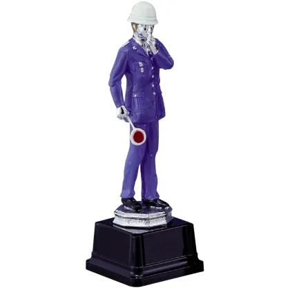 Zdjęcie Figurka policjanta z kaskiem