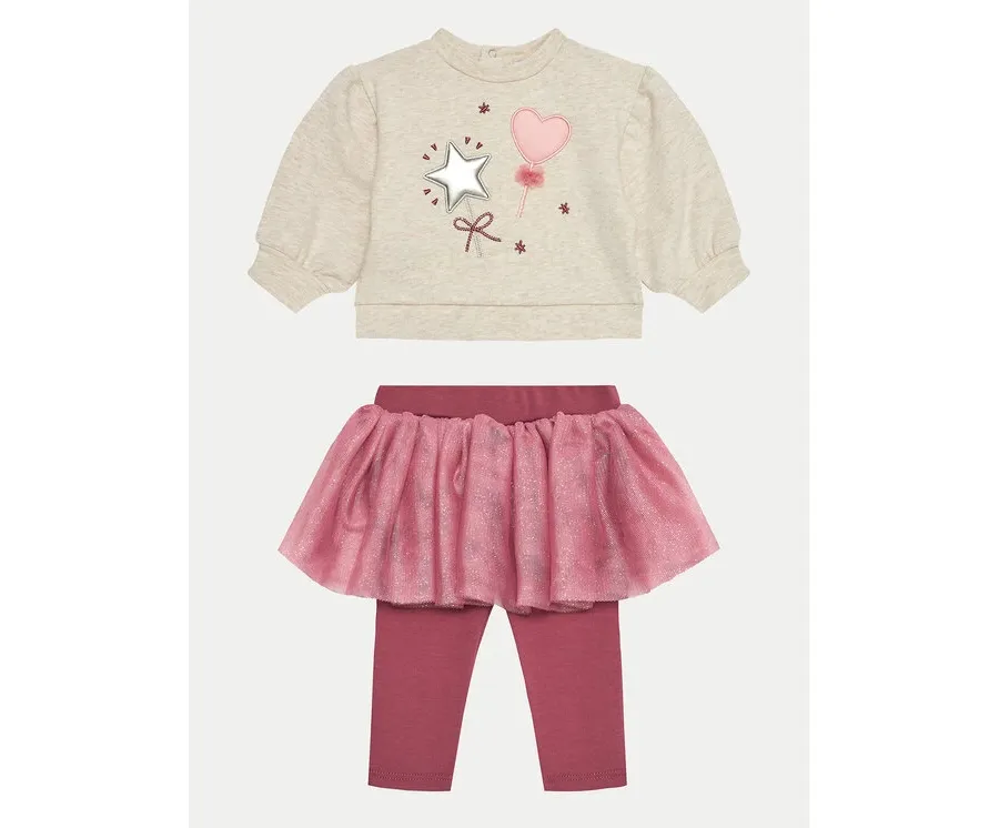 obrazek 1 Mayoral Komplet bluza i legginsy 2712 Kolorowy Regular Fit