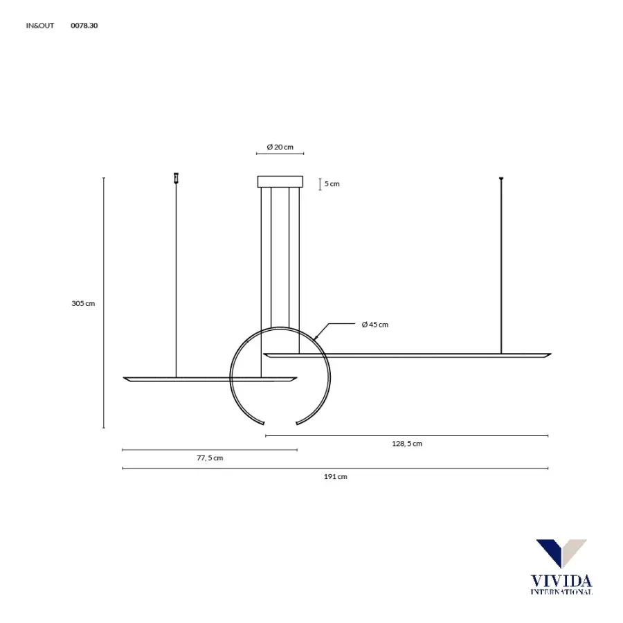 obrazek 5 Czarna geometryczna lampa wisząca IN&OUT z Włoch