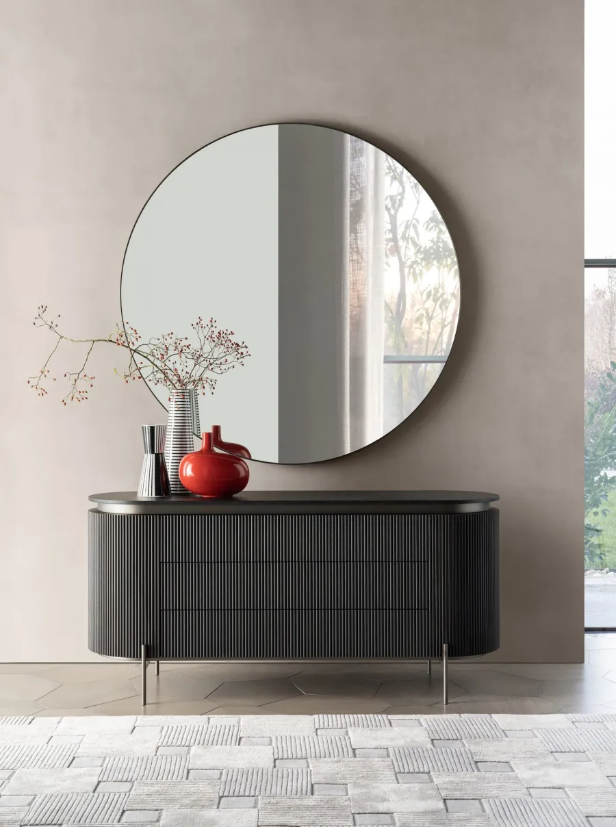 obrazek 1 Eleganckie okrągłe lustro do eleganckich wnętrz w minimalistycznym stylu