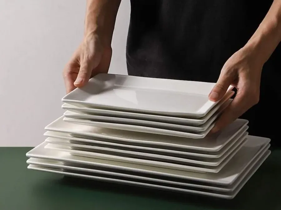 obrazek 1 Prostokątna taca ceramiczna w 3 rozmiarach do wyboru