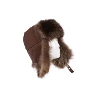 Picture Luxurious men's raccoon fur hat