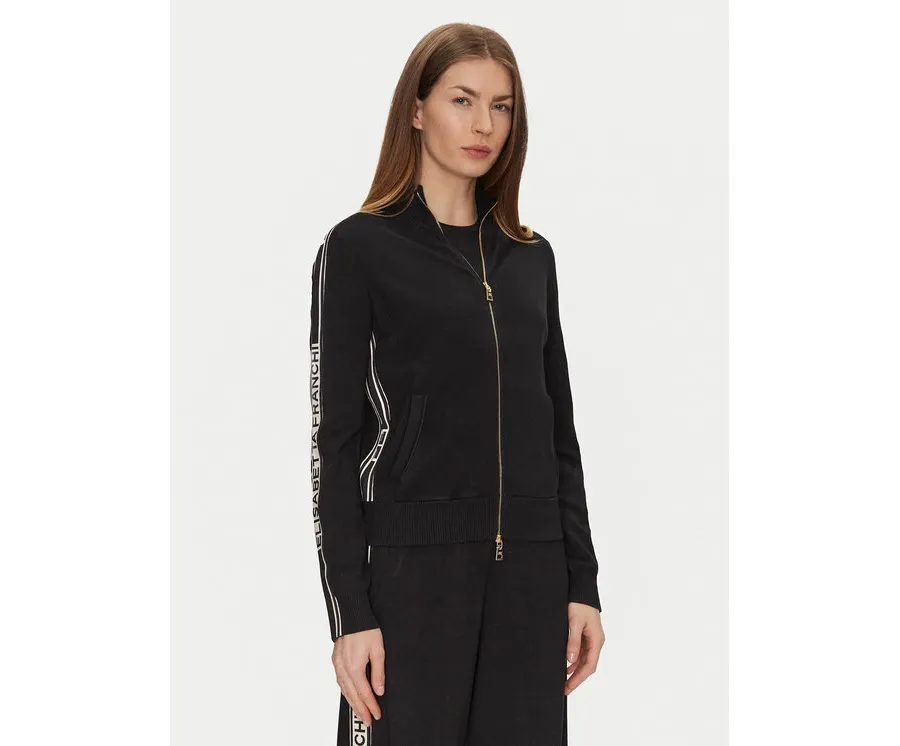 obrazek 1 Elisabetta Franchi Kardigan MK-33S-51E2-V420 Czarny Regular Fit