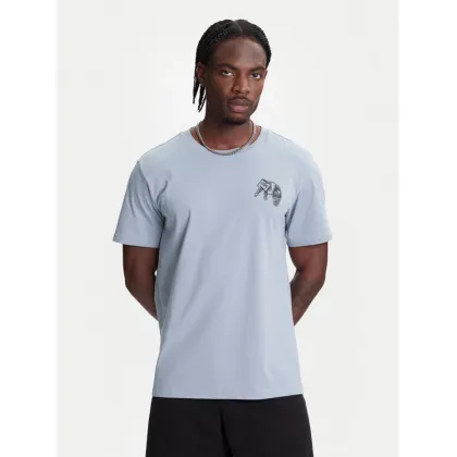 Zdjęcie Converse T-Shirt Skeleton Party 10027726-A03 Błękitny Regular Fit