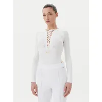 Zdjęcie Elisabetta Franchi Body BO-019-51E2-V350 Biały Slim Fit