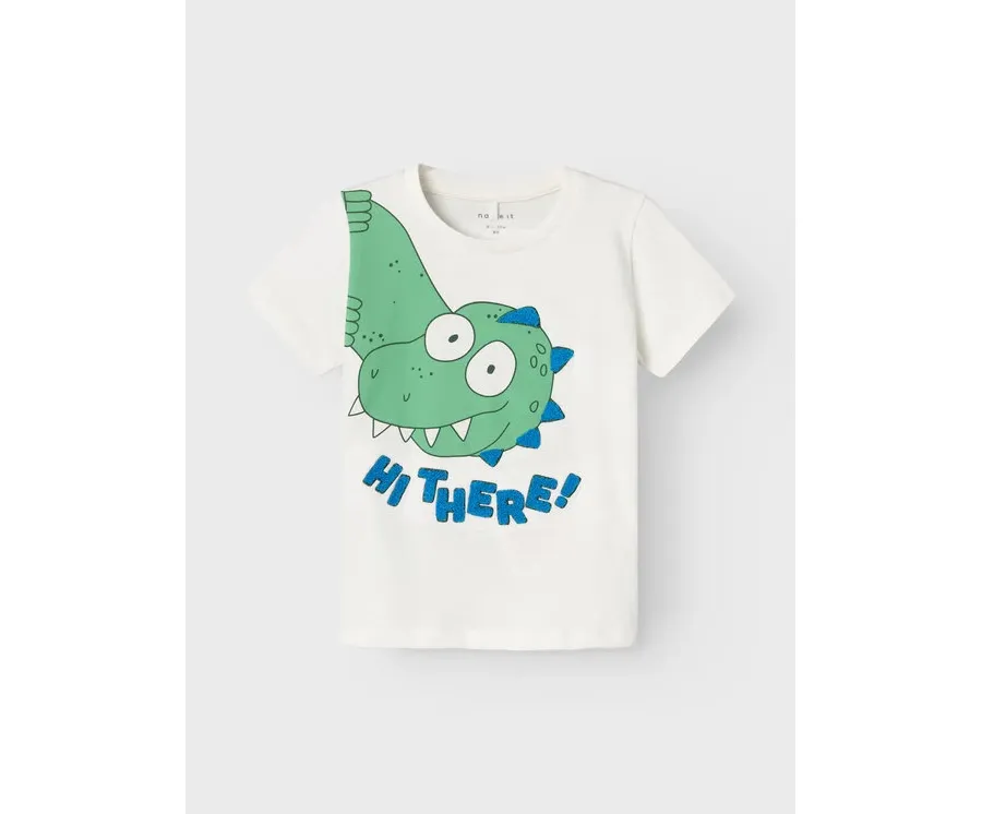 obrazek 1 NAME IT T-Shirt Hellan 13226093 Biały Regular Fit