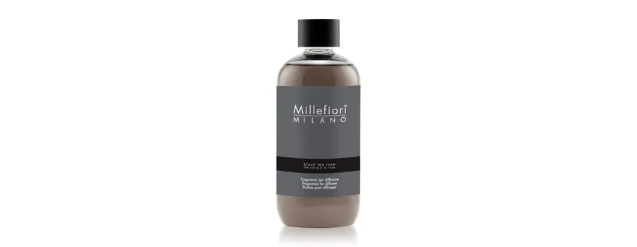 obrazek 1 Millefiori Milano Reed Black Tea Rose Refill Zapach do pomieszczeń 250 ml