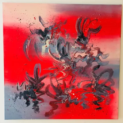 Zdjęcie Fire and ice, akryl na płótnie