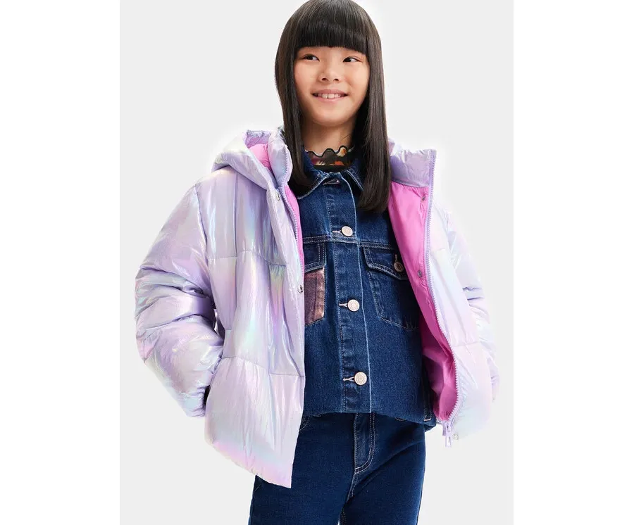 obrazek 1 Desigual Kurtka przejściowa 23WGEW01 Fioletowy Regular Fit