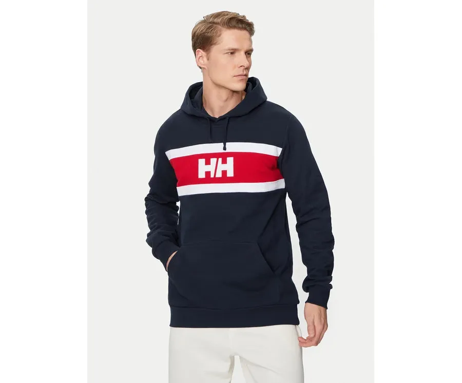 obrazek 1 Helly Hansen Bluza Salt Cotton Hoodie 34474 Granatowy Regular Fit