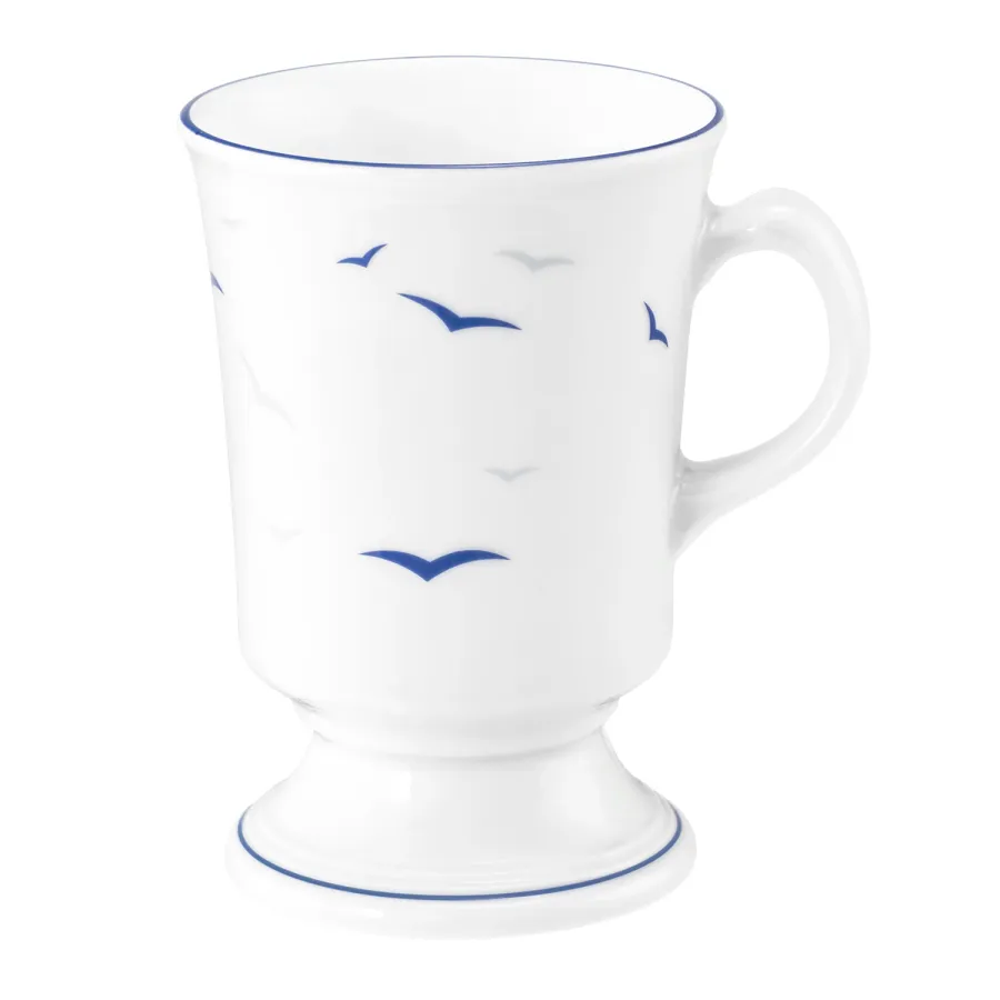 obrazek 1 Stylowy porcelanowy klasyczny kubek z Niemiec zdobiony subtelnym motywem ptaków – Tettau