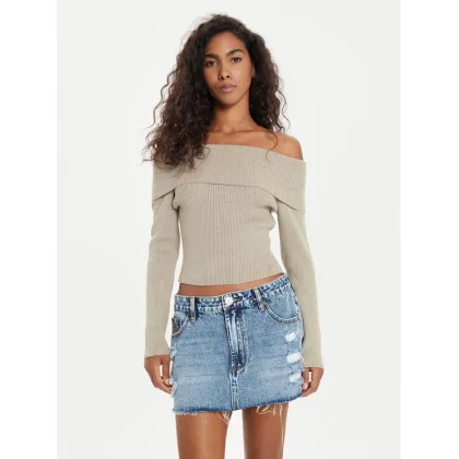 Zdjęcie Guess Sweter Nina W4BR73 Z3K92 Beżowy Slim Fit