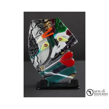 Zdjęcie Gustowna rzeźbaPicasso Pop Art Abstrakcyjne szkło Murano