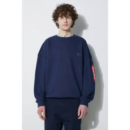 Zdjęcie Alpha Industries bluza Essentials RL męska kolor granatowy gładka 146303